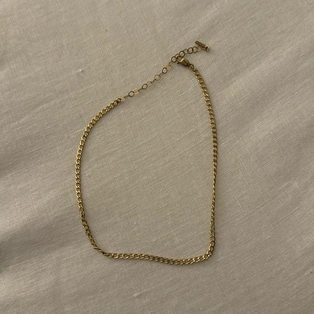 Are You Am I Gold Chain Link Choker